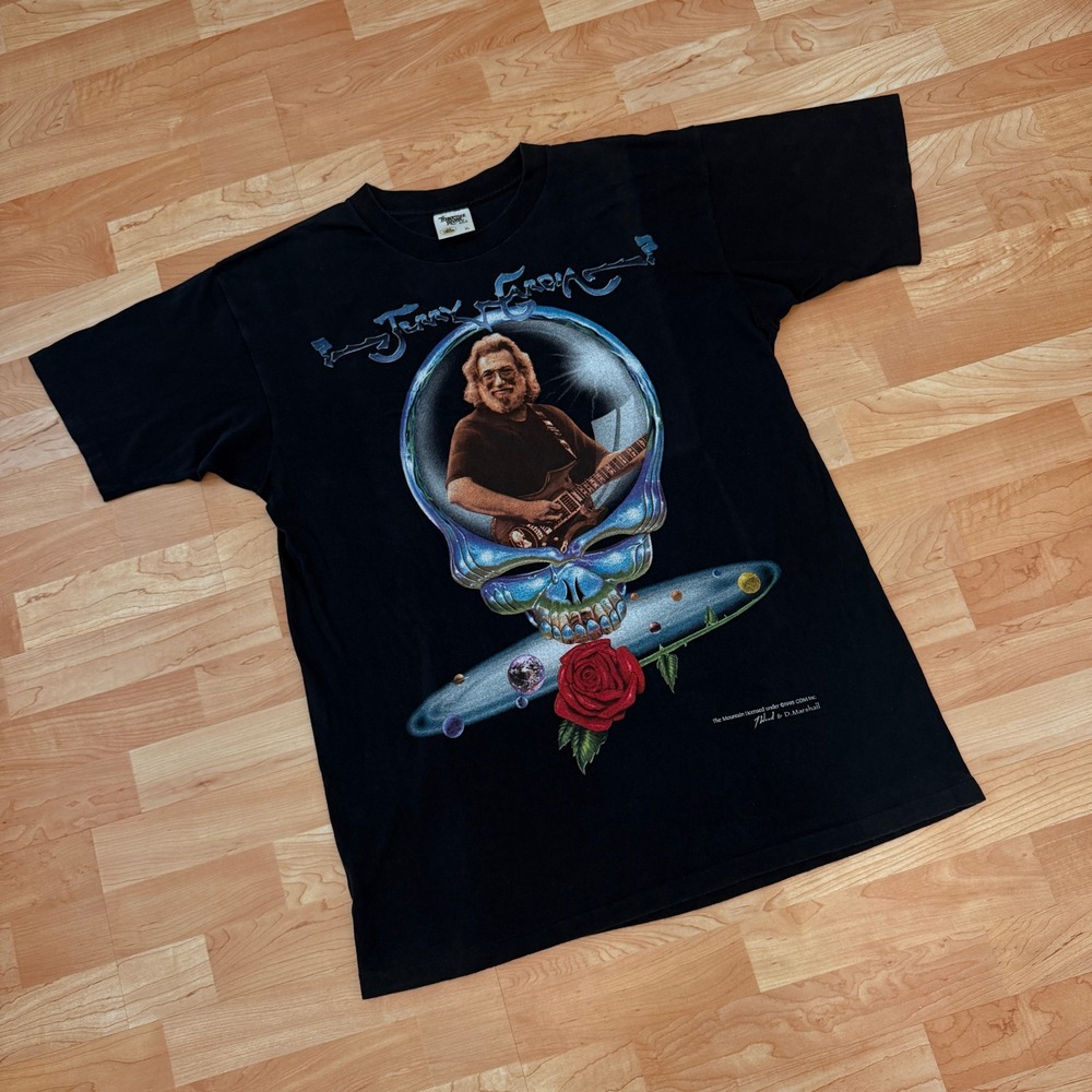 Vintage 1995 Jerry Garcia The Mountain T-Shirt Grateful Dead XL Tennessee River
